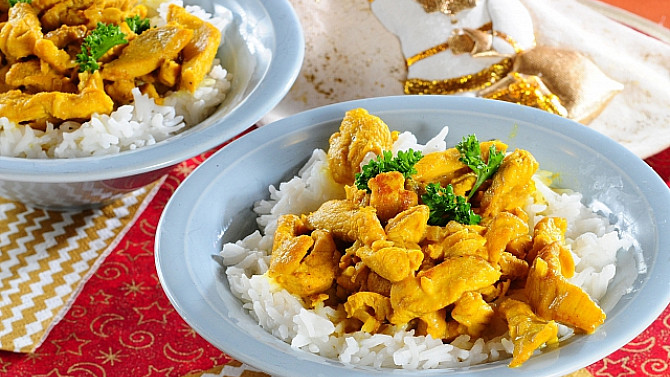 Kuřecí prsíčka na karí