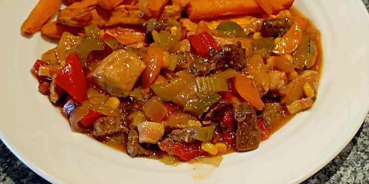 Kuřecí směs na hořčici s medem