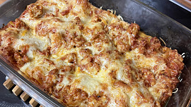 Lasagne s mletým masem bez bešamelu