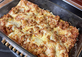 Lasagne s mletým masem bez bešamelu