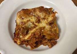 Lasagne s mletým masem bez bešamelu