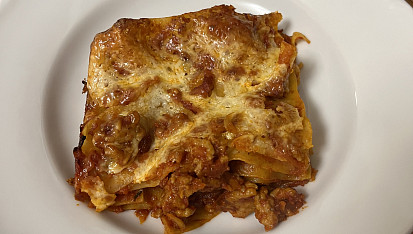 Lasagne s mletým masem bez bešamelu