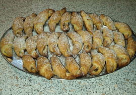 Nekynuté svatomartinské rohlíčky s ořechovou náplní