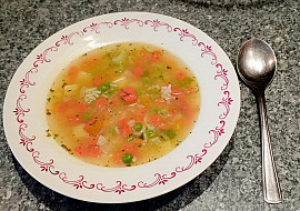 Rychlá zeleninová polévka s rýží