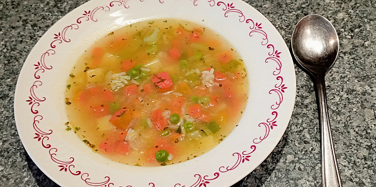 Rychlá zeleninová polévka s rýží