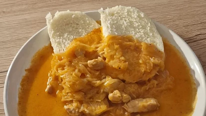 Segedínský guláš, Z kuřecího masa