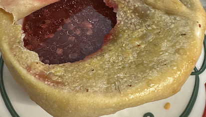 Zapečená polévka z červené řepy