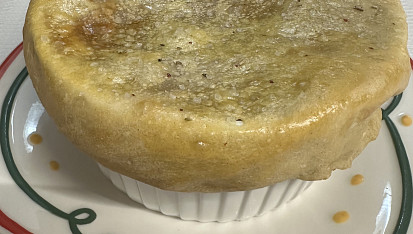 Zapečená polévka z červené řepy