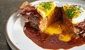 Anglický steak se sázeným vejcem podle Mirka Kaliny