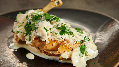 Kuřecí supreme se žampionovou omáčkou podle Mirka Kaliny