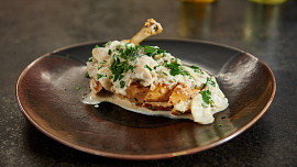 Kuřecí supreme se žampionovou omáčkou podle Mirka Kaliny