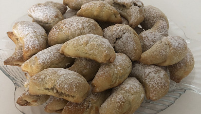 Nekynuté svatomartinské rohlíčky s ořechovou náplní