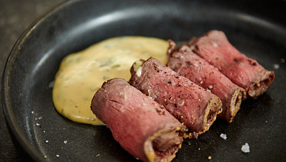 Roastbeef s béarnskou omáčkou podle Mirka Kaliny
