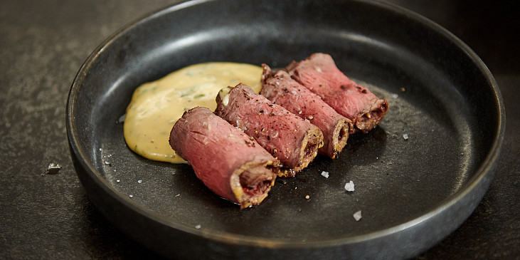 Roastbeef s béarnskou omáčkou podle Mirka Kaliny