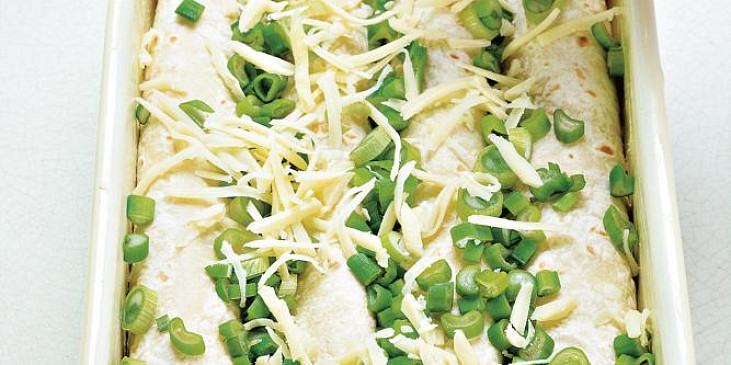 Zapečené tortilly s tuňákem