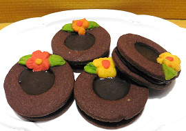 Kakaová kolečka s čokoládou