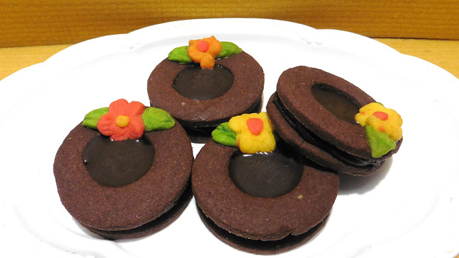 Kakaová kolečka s čokoládou