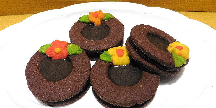 Kakaová kolečka s čokoládou