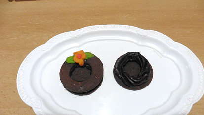 Kakaová kolečka s čokoládou