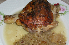 Kuře na zelí a anglické slanině