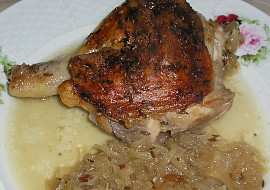 Kuře na zelí a anglické slanině