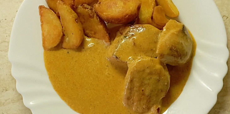 Kuřecí medailonky na kari s hořčicí