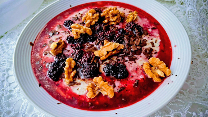 Ovesná kaše s tvarohem pro diabetiky