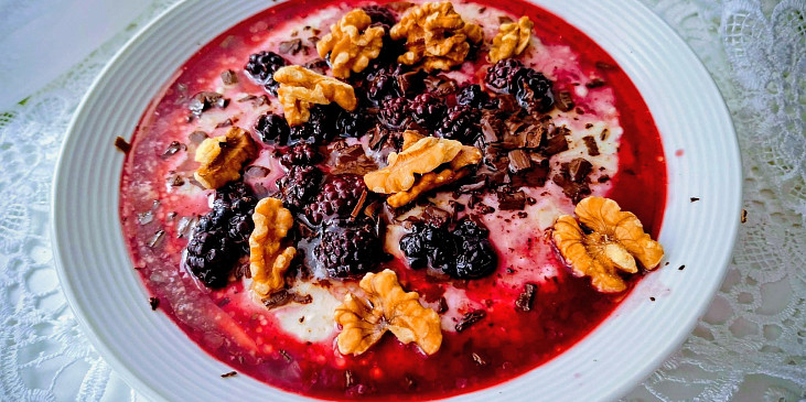 Ovesná kaše s tvarohem pro diabetiky