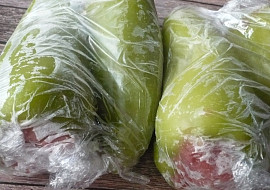 Plněné papriky na zamražení (Už zamražené papriky.)