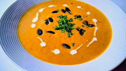 Polévka z muškátové dýně (vhodná pro diabetiky)