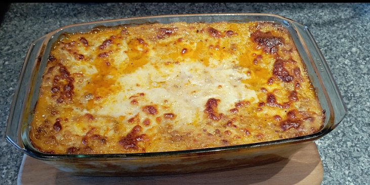 Zapečené špagety à la lasagne