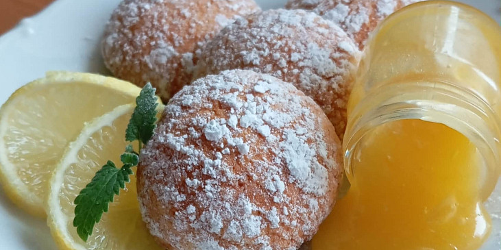 Citronové crinkles z bílé čokolády