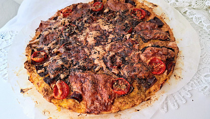 Dýňový koláč à la pizza pro diabetiky