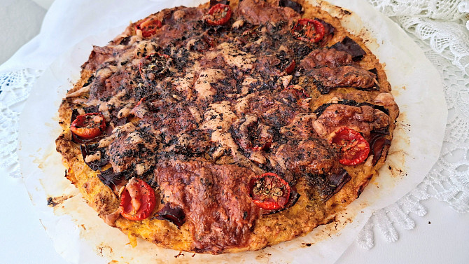 Dýňový koláč à la pizza pro diabetiky