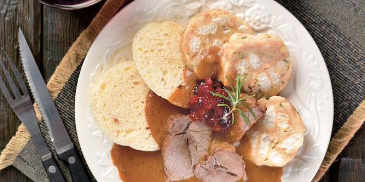 Kanec se šípkovou omáčkou