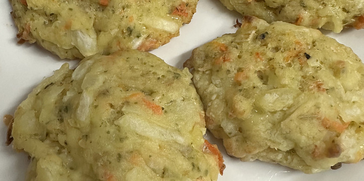 Karbanátky z tresky se zeleninou (Karbenatky z tresky , nepeče nám trouba zvrchu a…)