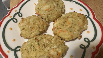 Karbanátky z tresky se zeleninou