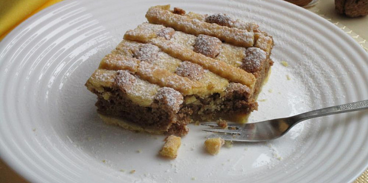 Křehký ořechový koláč