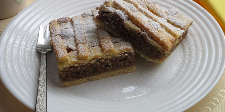 Křehký ořechový koláč