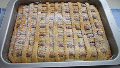 Křehký ořechový koláč