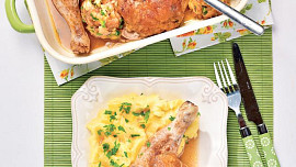 Nadívaná kuřecí stehýnka