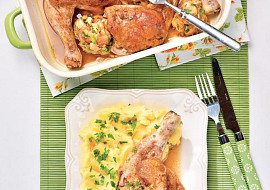 Nadívaná kuřecí stehýnka