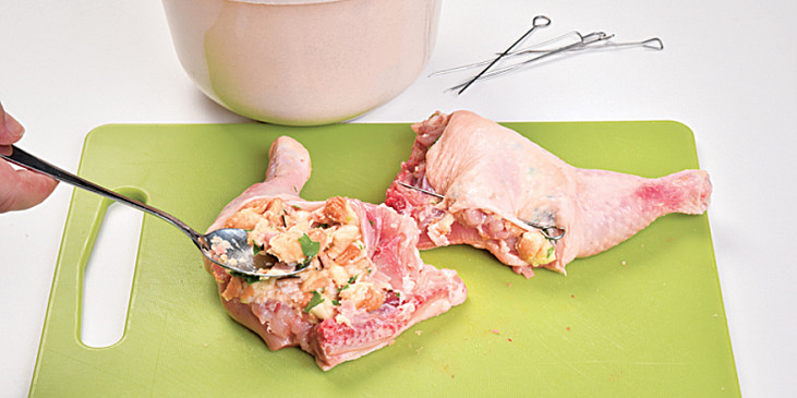 Nadívaná kuřecí stehýnka