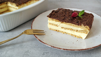 Pudinkový dezert se sušenkami