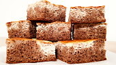 Banánové cheesecake brownies