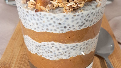 Chia pudink à la jablečný štrúdl