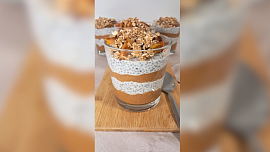 Chia pudink à la jablečný štrúdl