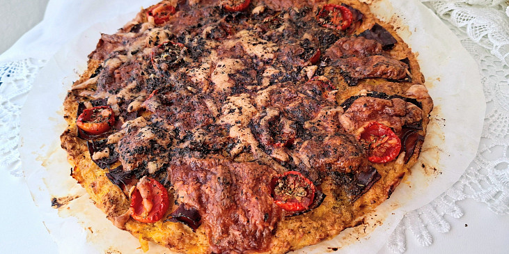 Dýňový koláč à la pizza pro diabetiky