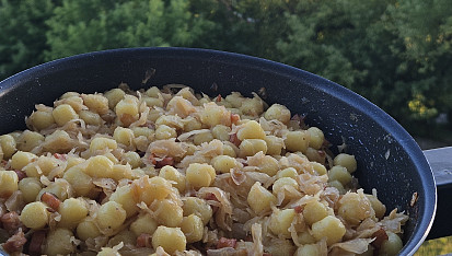 Gnocchi po česku - se zelím a slaninou