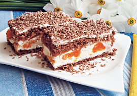 Kakaové řezy s mandarinkami